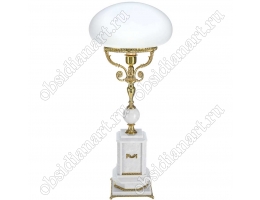 Настольный светильник «Венеция» из мрамора и бронзы