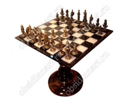 Шахматы «Бронзовое чудо» с бронзовыми фигурами