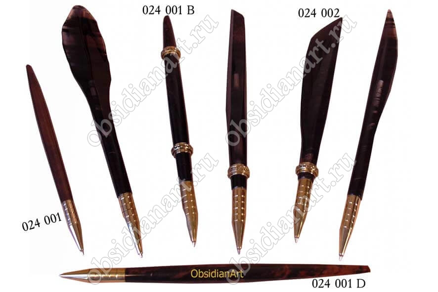 Оригинальные ручки из обсидиана (натурального камня)